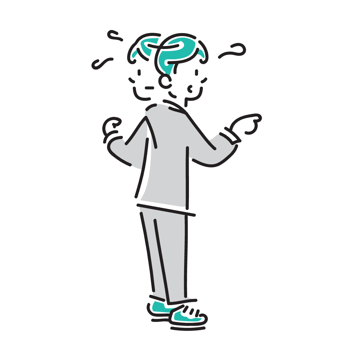 どのプランが合うか迷っている人のイラスト